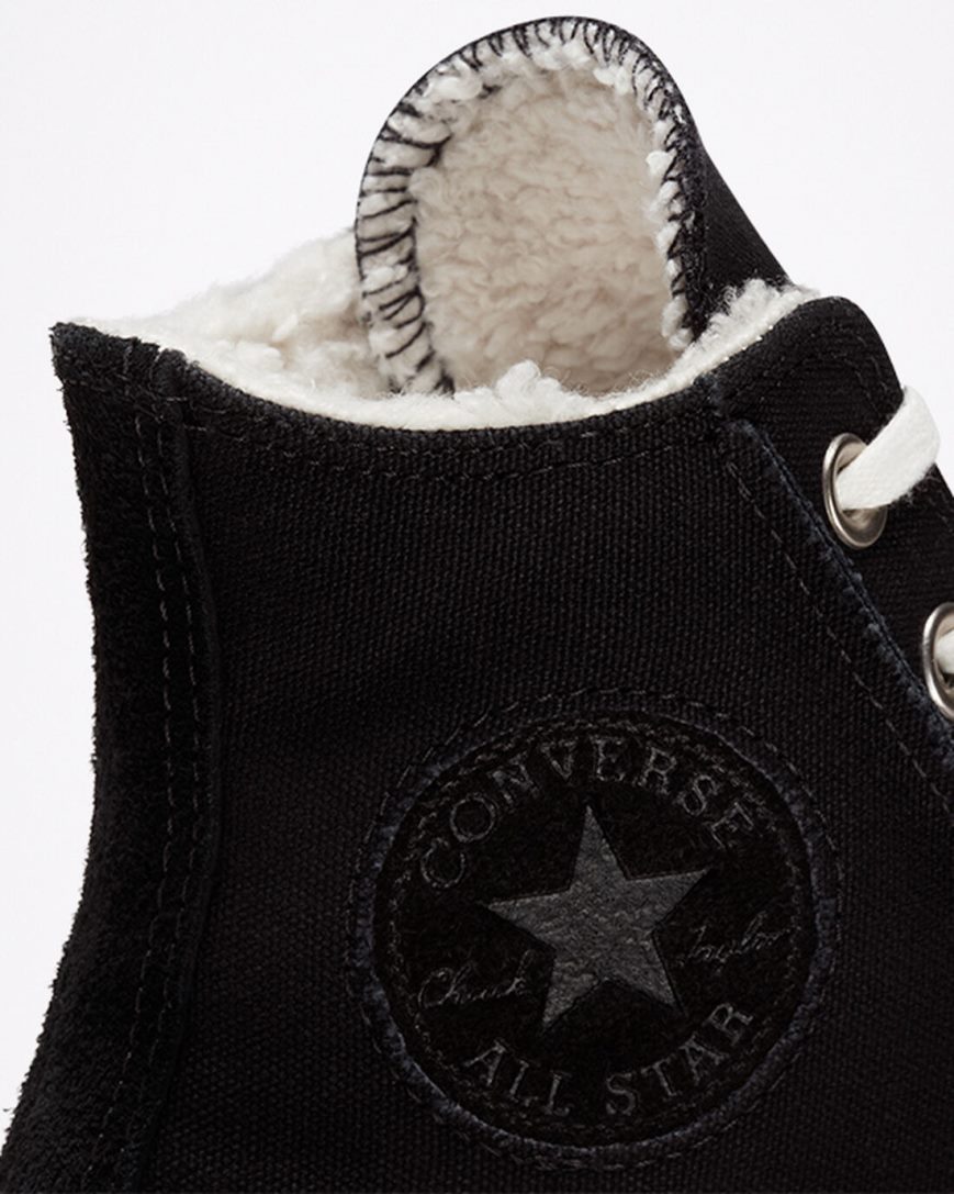 Women's Converse Chuck Taylor All Star Lift Raw Edge High Top Platform Shoes Black / Brown | AU 6E108Y